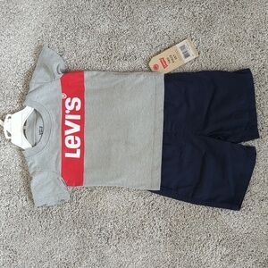 Toddler boy 24 mo matching set shorts NWT and tee